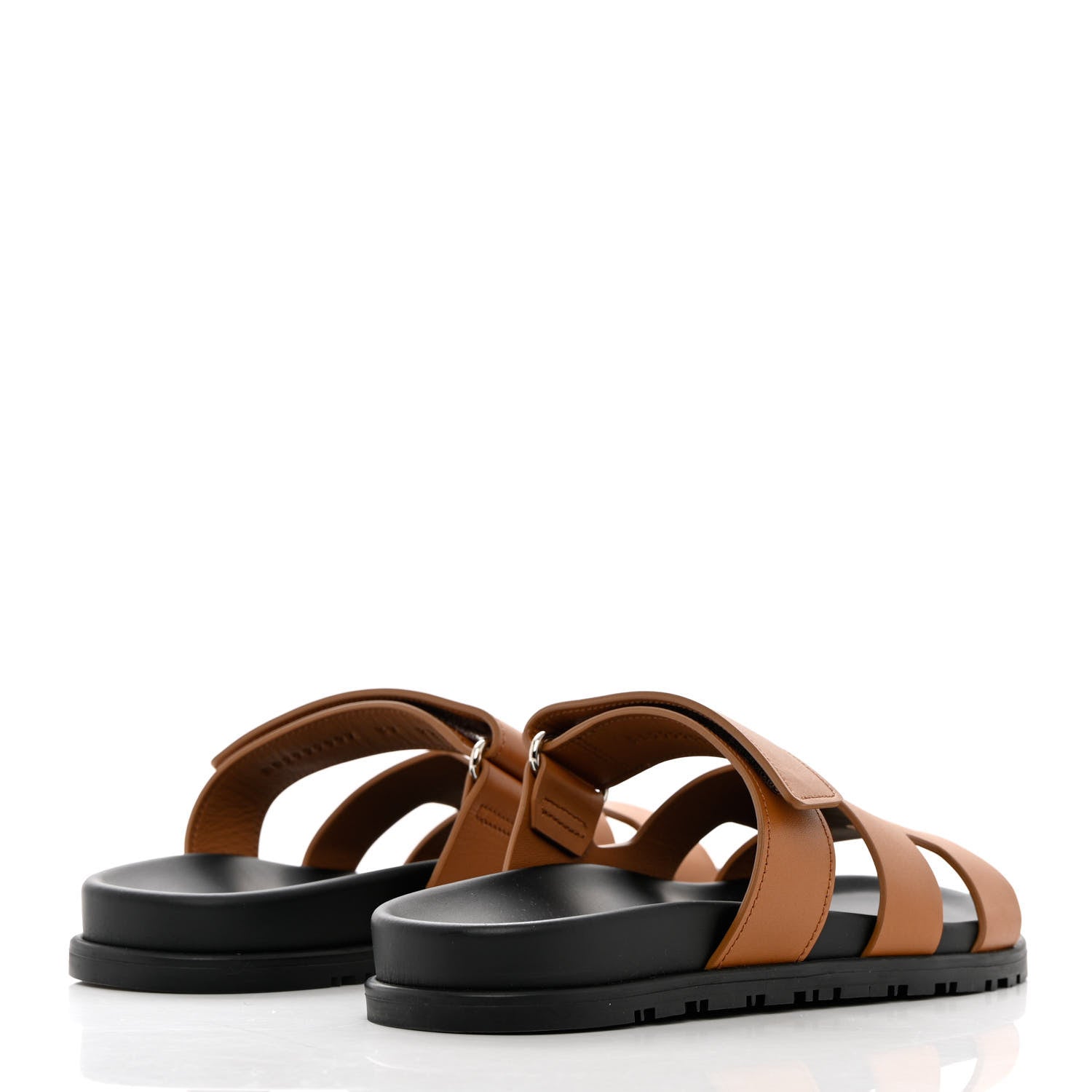 Hermes Epsom Womens Chypre Sandals 37 Natural 4 of 9