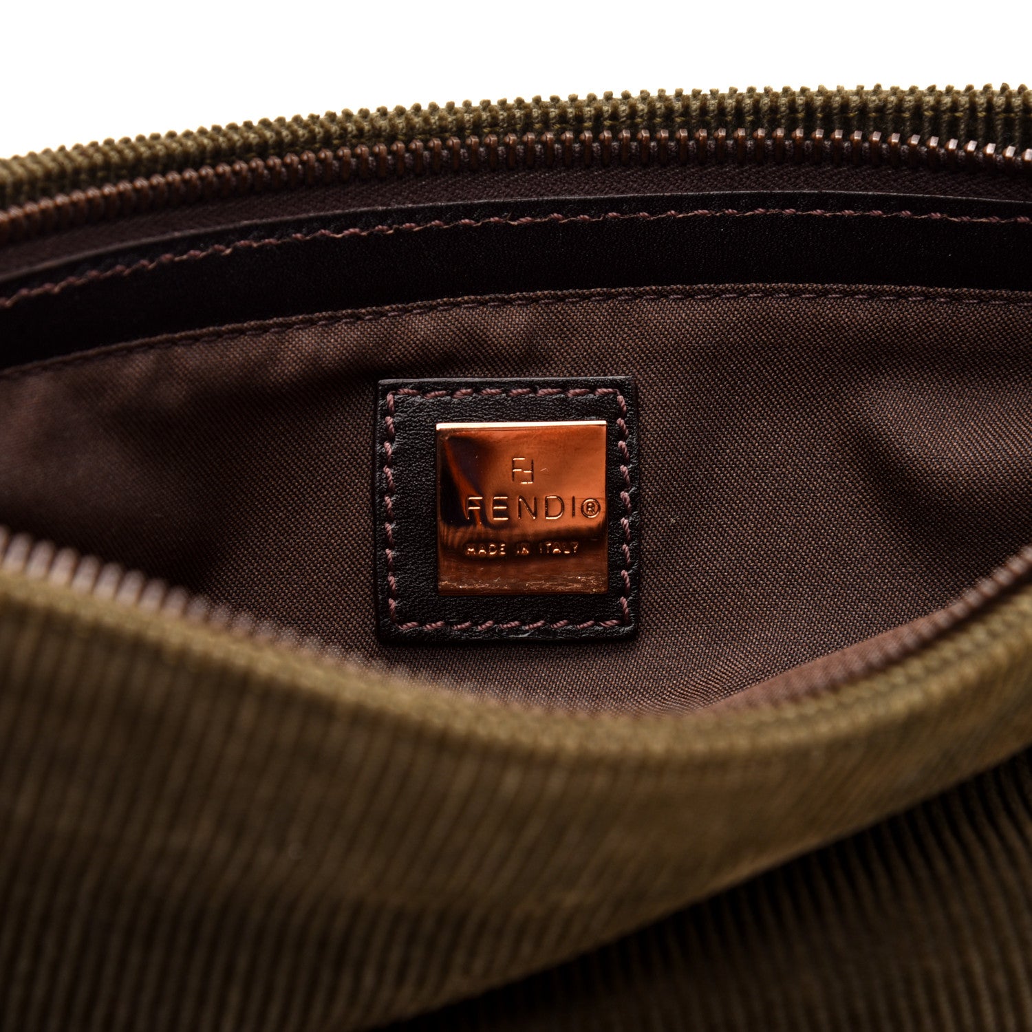 Fendi Corduroy Baguette Brown 8 of 9