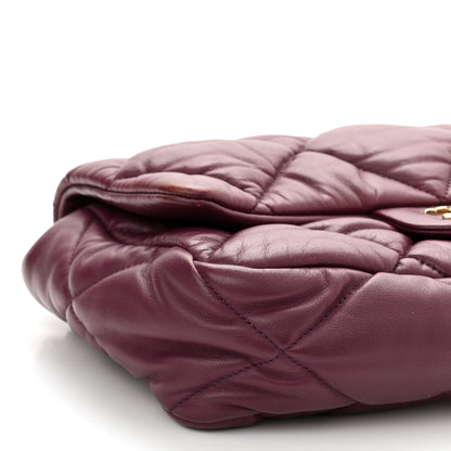 Chanel Calfskin Quilted Medium Bubbly Flap Burgundy 8 of 9