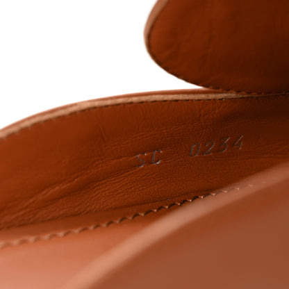 Louis Vuitton Calfskin LV Mare Open Back Loafers 37 Cognac 9 of 9