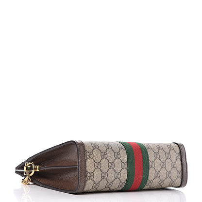 Gucci GG Supreme Monogram Web Small Ophidia Chain Shoulder Bag Brown 4 of 10