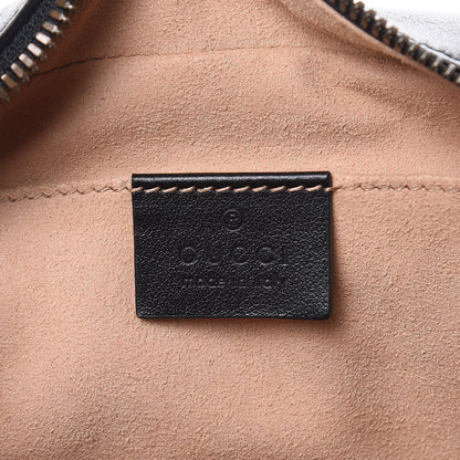Gucci Calfskin Matelasse Small GG Marmont Chain Shoulder Bag Black 6 of 10