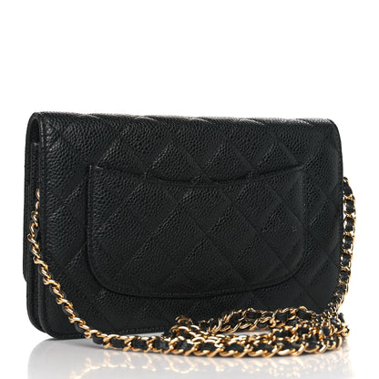 Chanel Caviar Quilted Wallet on Chain WOC Black 3 of 10