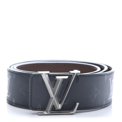 Louis Vuitton Monogram Eclipse Taigarama 40mm LV Initiales Reversible Belt 95 38 Black 1 of 5