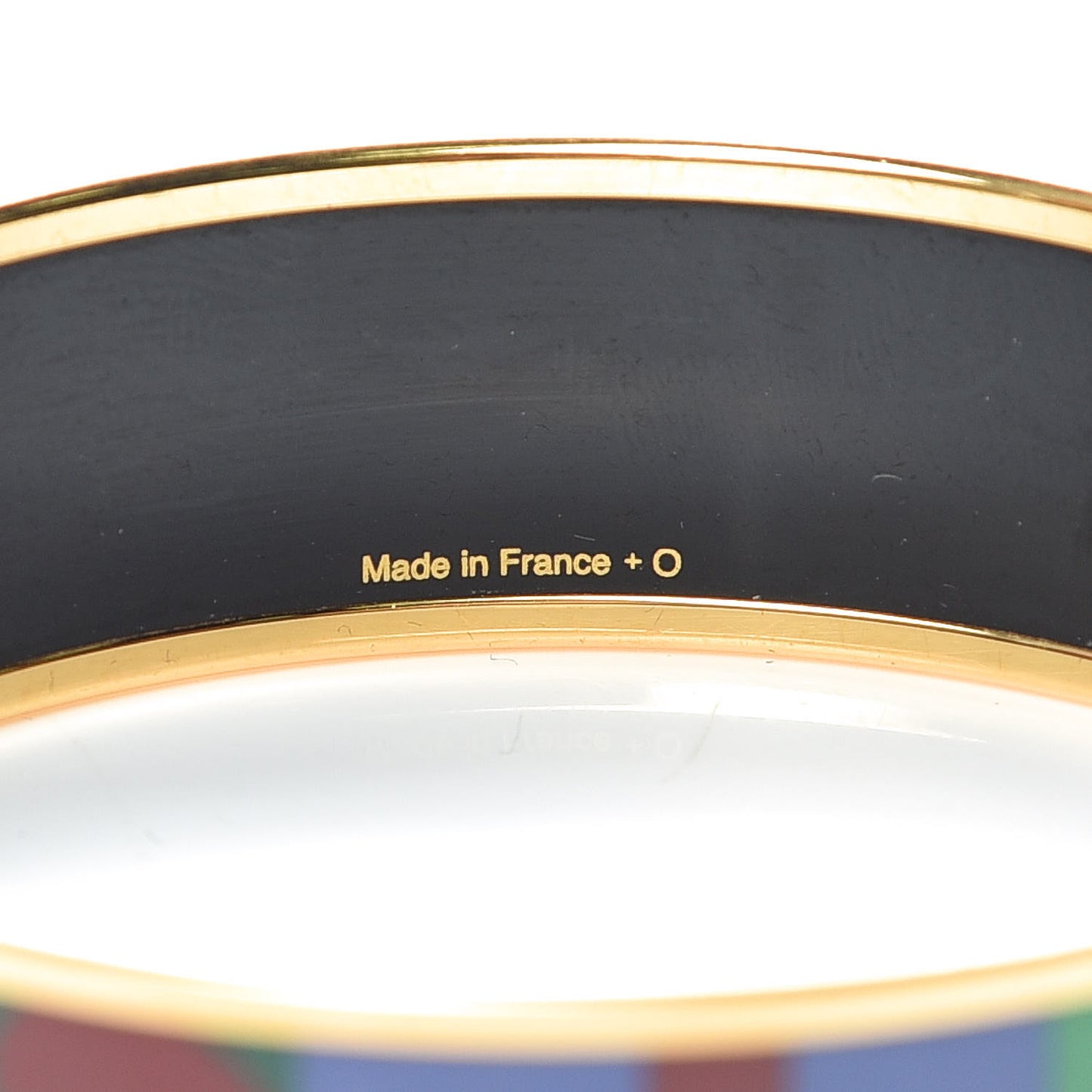 Enamel Printed Wide Capitales Bracelet 70