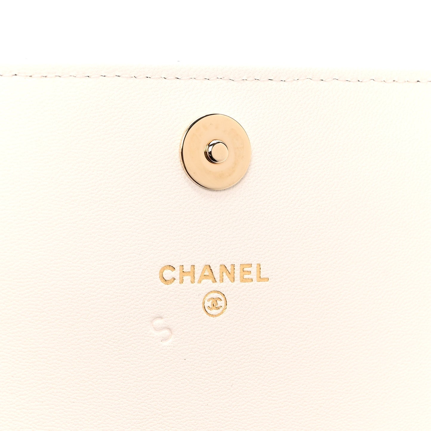 Lambskin Quilted Book Wallet On Chain WOC Black