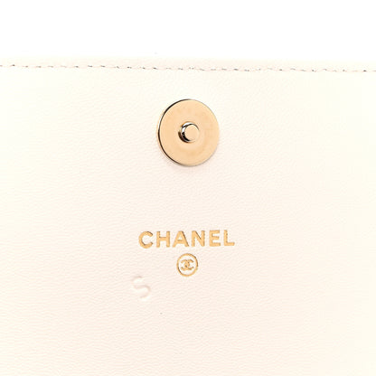 Chanel Lambskin Quilted Book Wallet On Chain WOC Black 6 of 11