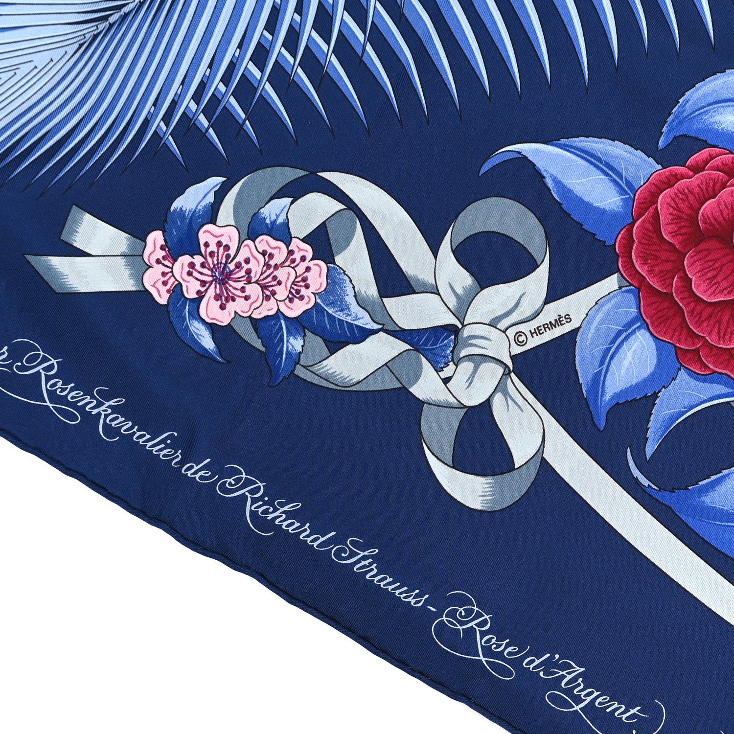 Hermes Silk Fleurs De L'Opera Scarf 90 3 of 4
