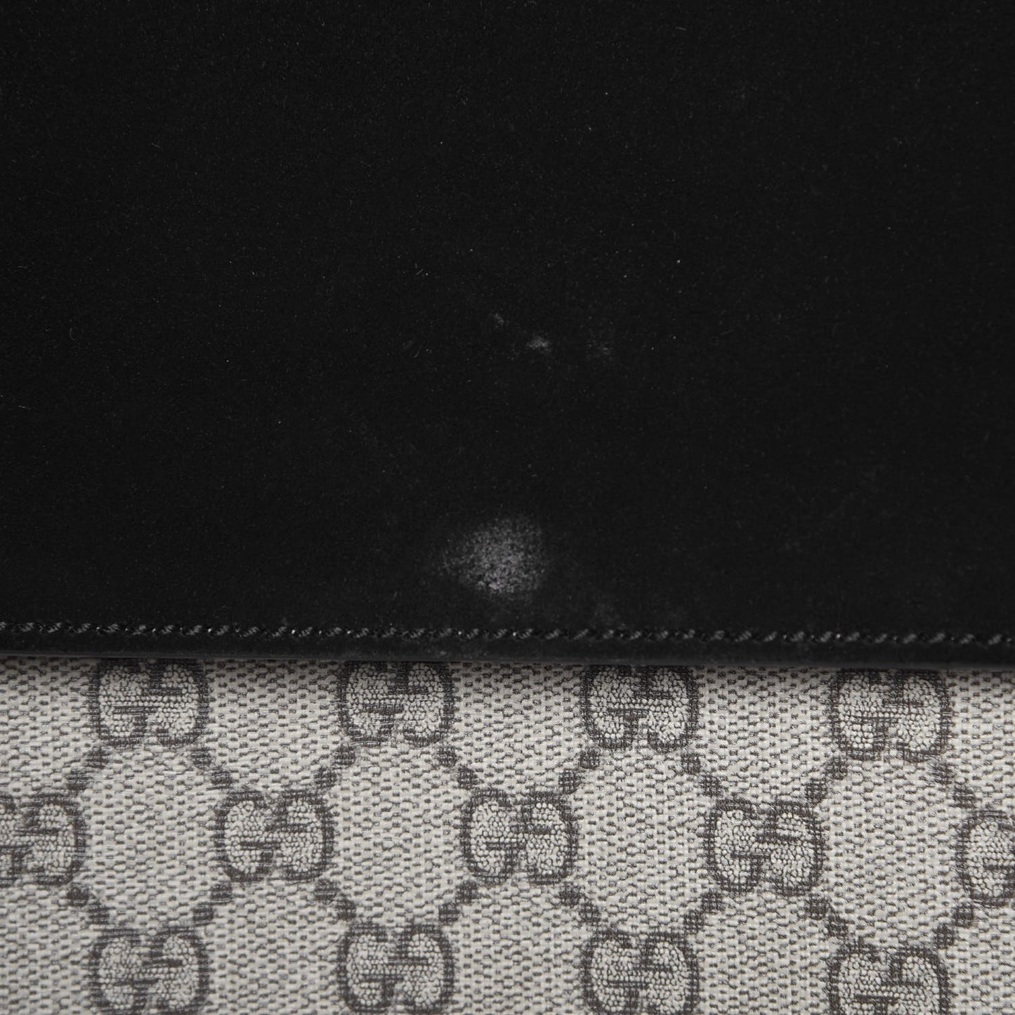 GG Supreme Monogram Medium Dionysus Shoulder Bag Black