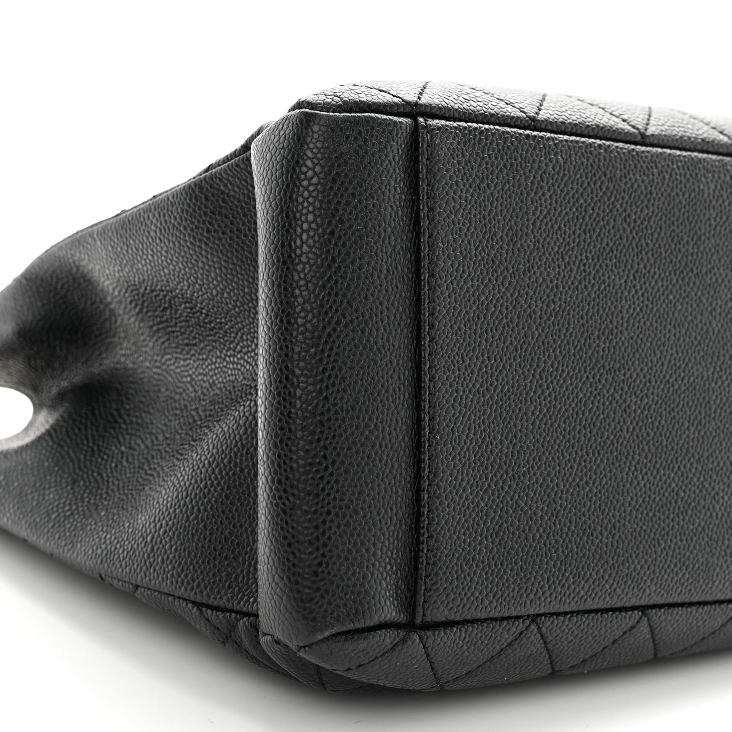 Caviar Quilted Grand Shopping Tote GST Black