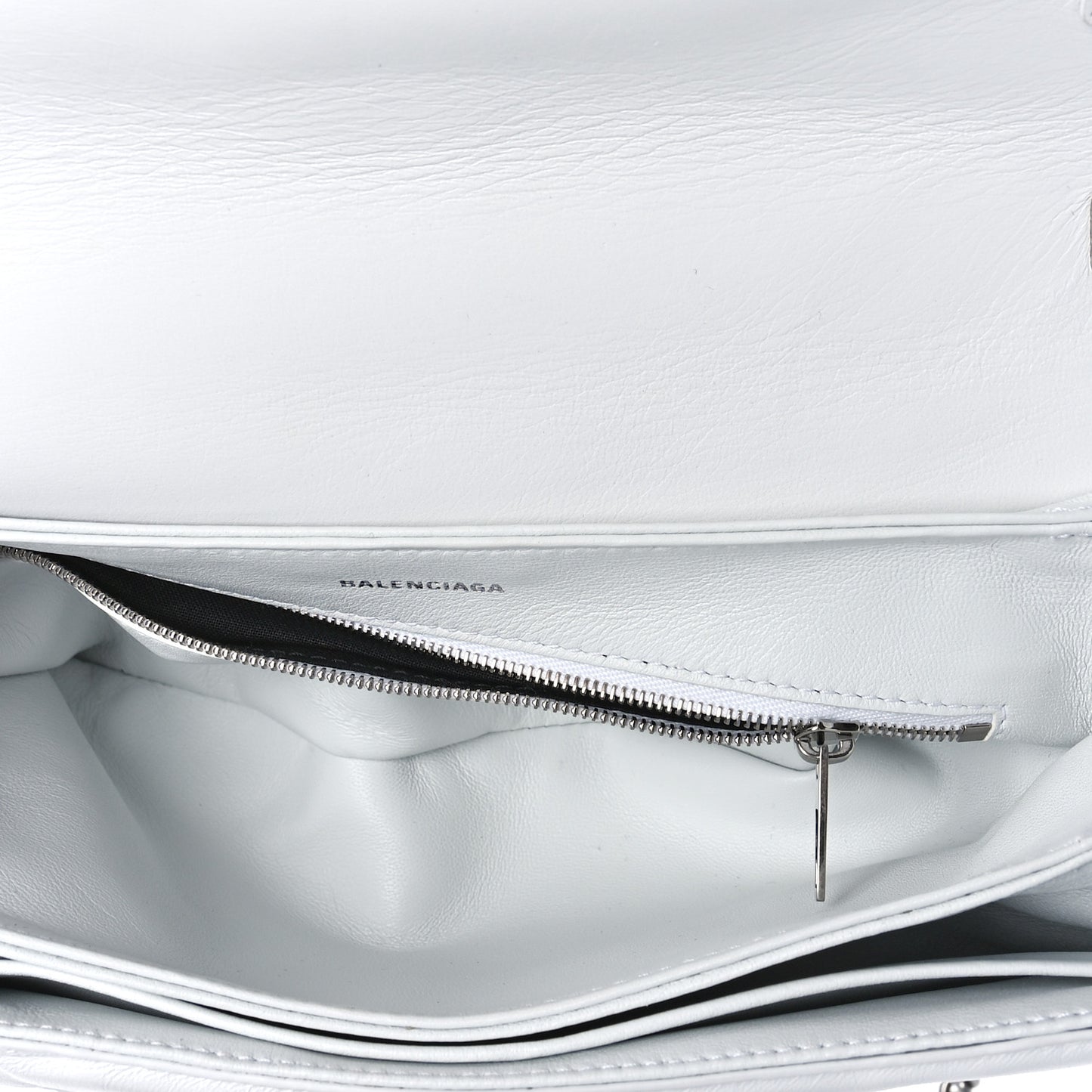 Nappa BB Monogram Embossed Medium Triplet Bag White