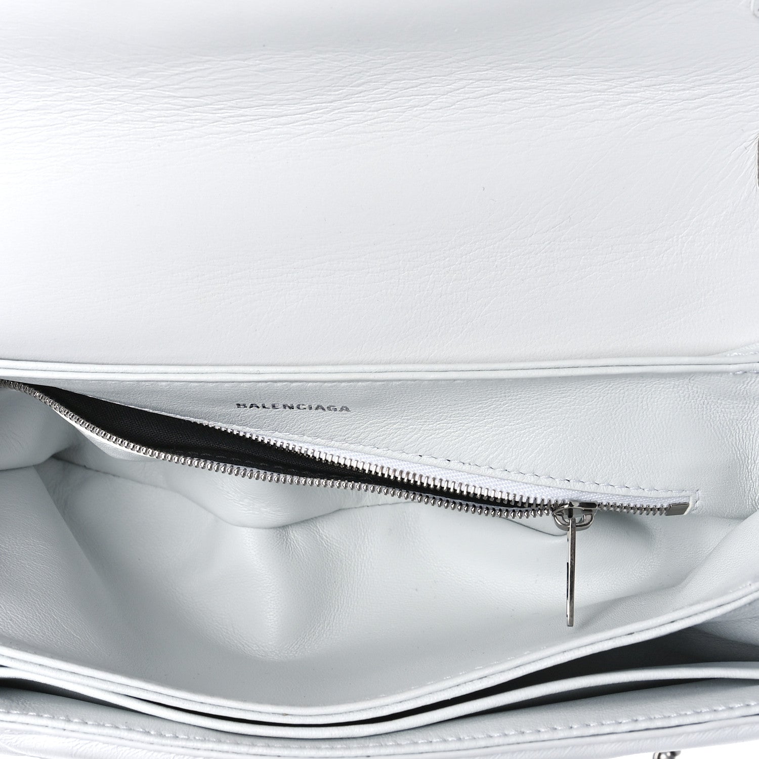 Balenciaga Nappa BB Monogram Embossed Medium Triplet Bag White 6 of 11