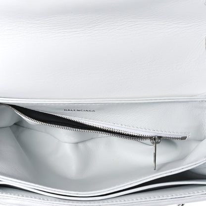 Balenciaga Nappa BB Monogram Embossed Medium Triplet Bag White 6 of 11
