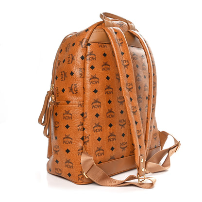 MCM Visetos Medium Stark Backpack Cognac 3 of 11