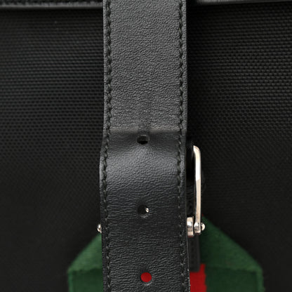 Gucci Techno Canvas Web Single Buckle Backpack Black 14 of 16
