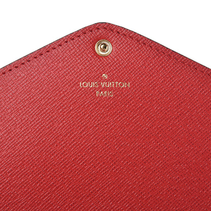 Louis Vuitton Damier Ebene Josephine Wallet Red 7 of 9