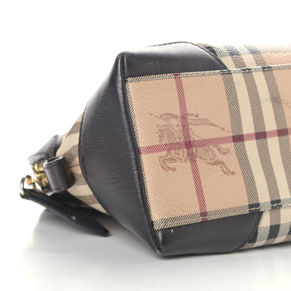 Burberry Haymarket Check Small Primrose Crossbody Bag Chocolate 8 of 10