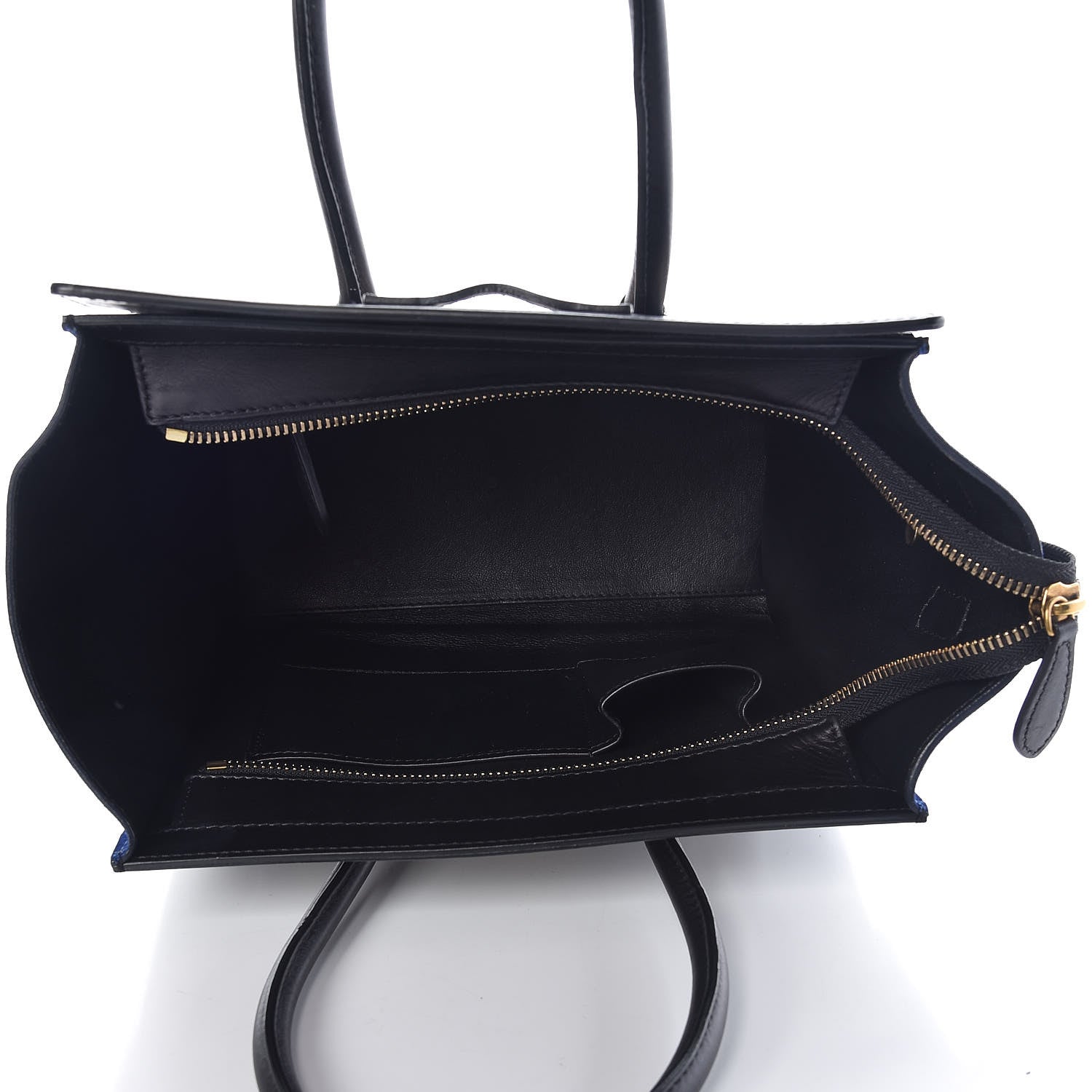 Celine Elephant Calfskin Suede Micro Tri-Color Luggage Sand 5 of 11