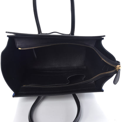 Celine Elephant Calfskin Suede Micro Tri-Color Luggage Sand 5 of 11
