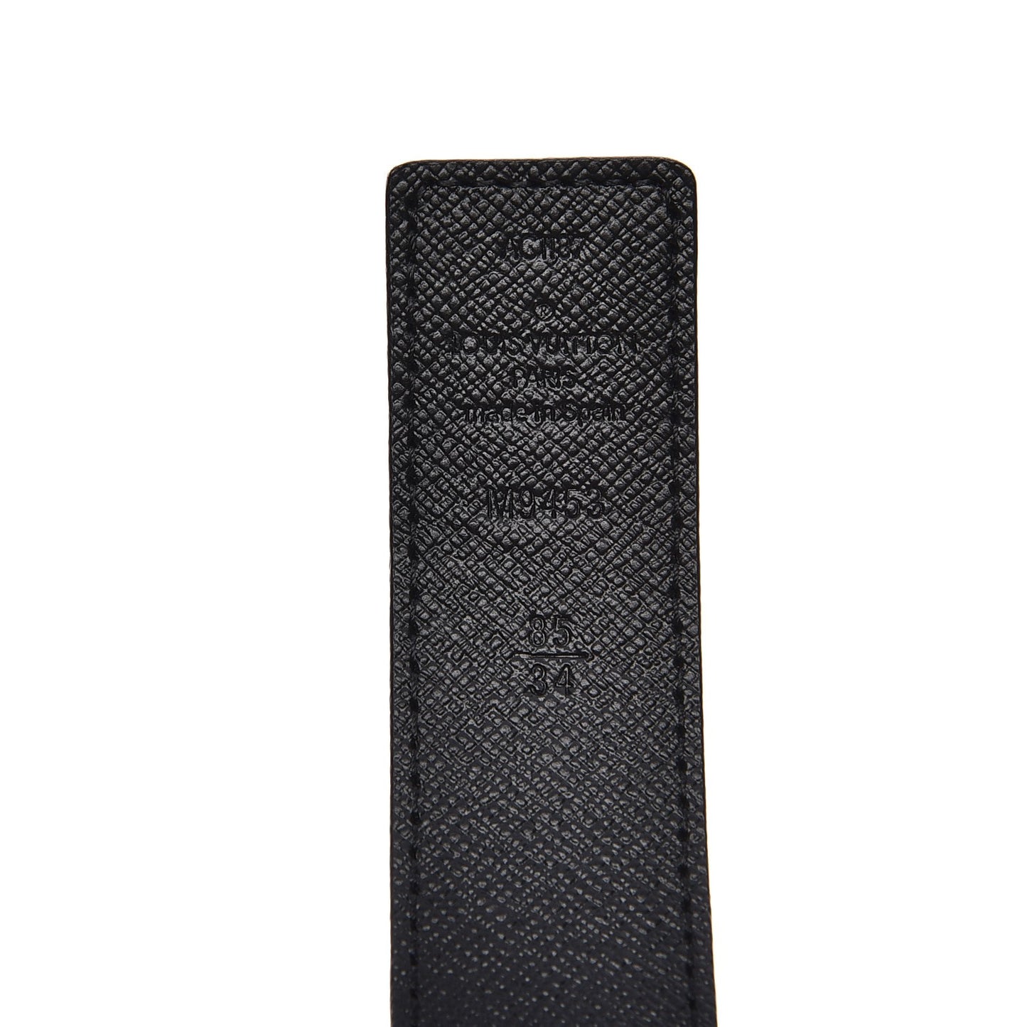 Calfskin Monogram 30mm LV Initiales Reversible Belt 85 34 Black