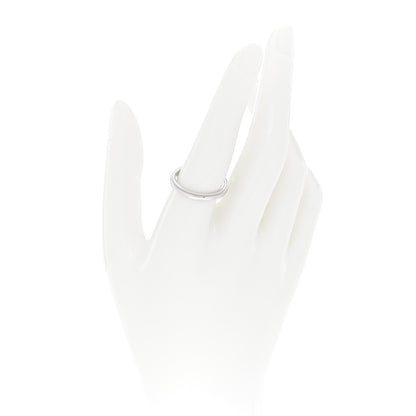 Tiffany Platinum 3mm Together Milgrain Wedding Band Ring 57 8 2 of 4