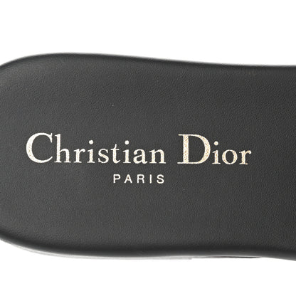 Christian Dior Calfskin 30 Montaigne Slide Sandals 39 Black 7 of 8
