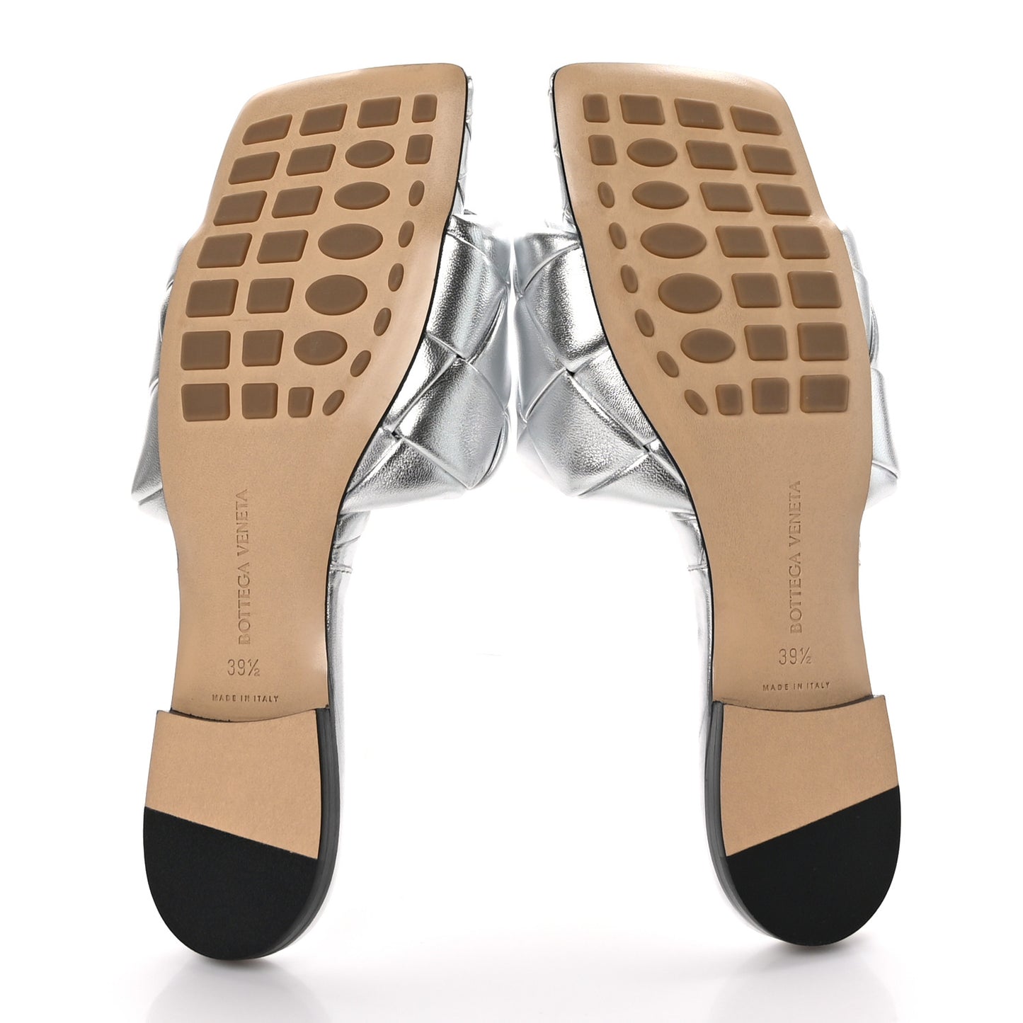 Nappa Maxi Intrecciato Lido Flat Sandals 39.5 Hollyhock