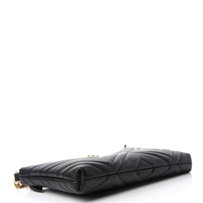Gucci Calfskin Matelasse Mini GG Marmont Chain Bag Black 4 of 14