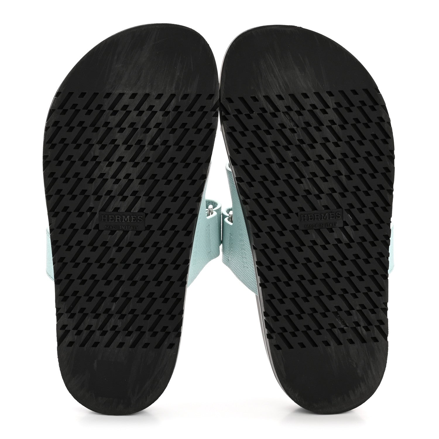 Hermes Epsom Womens Chypre Sandals 35.5 Bleu Cristaux 6 of 11