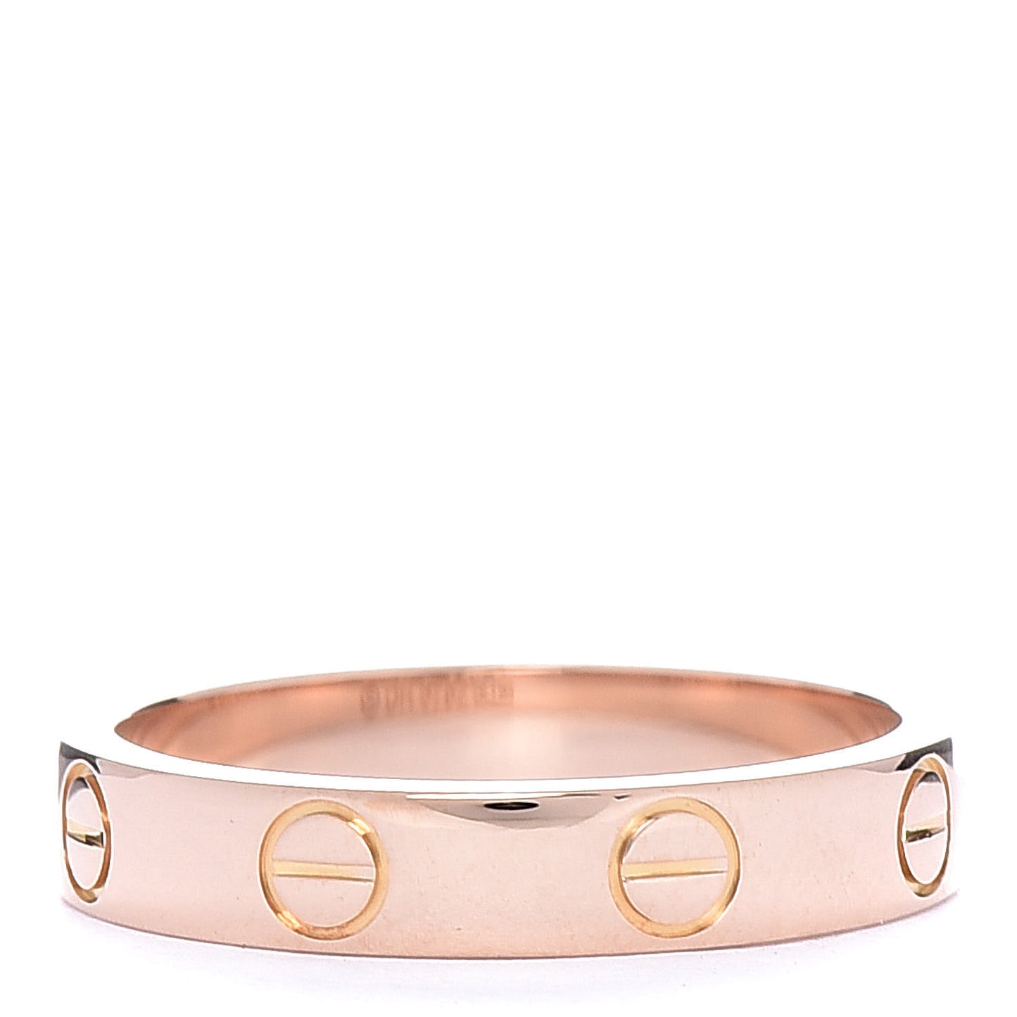 18K Pink Gold 3.5mm LOVE Wedding Band Ring 51 5.75