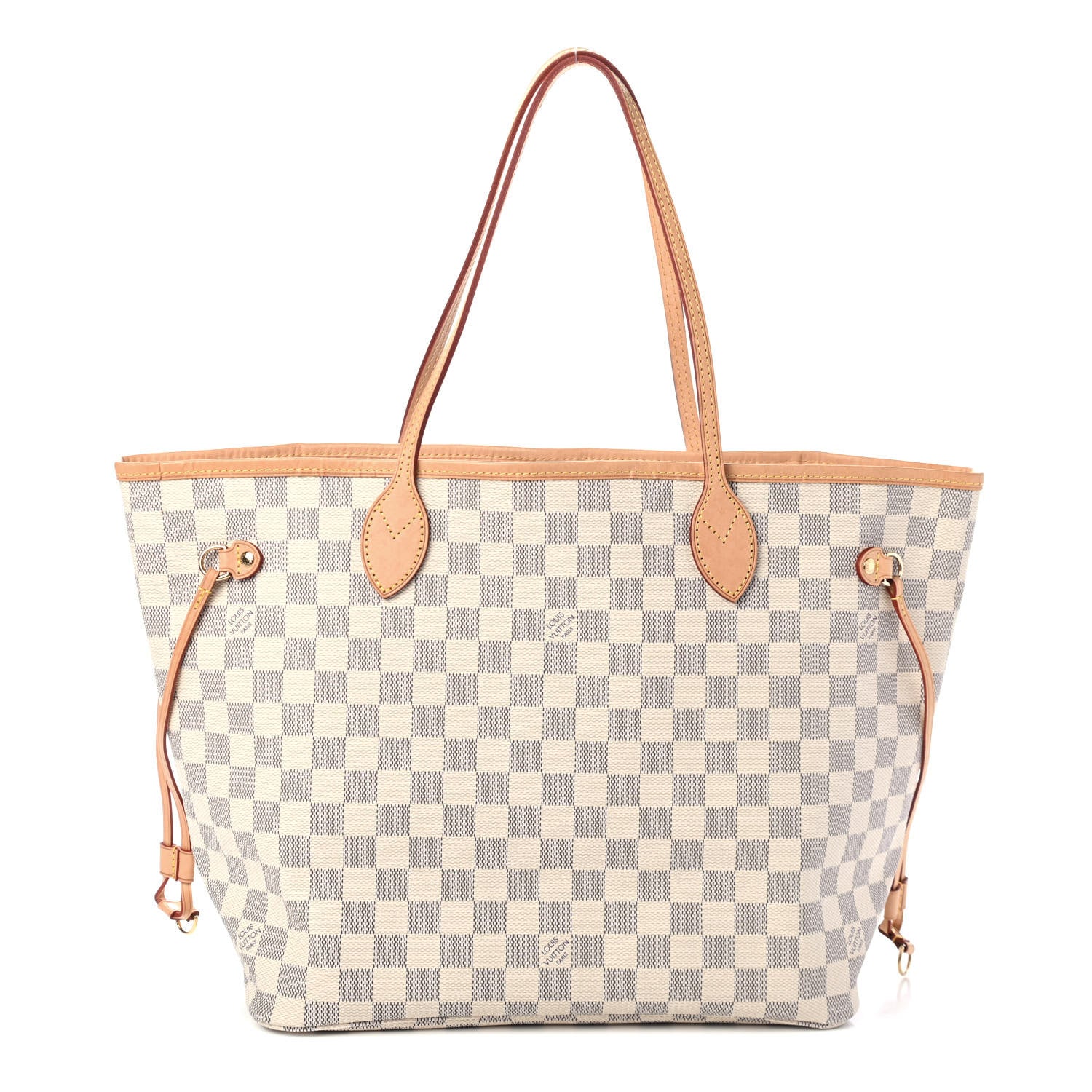 Louis Vuitton Damier Azur Neo Neverfull MM Rose Ballerine 1 of 5