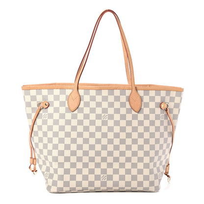 Louis Vuitton Damier Azur Neo Neverfull MM Rose Ballerine 1 of 5
