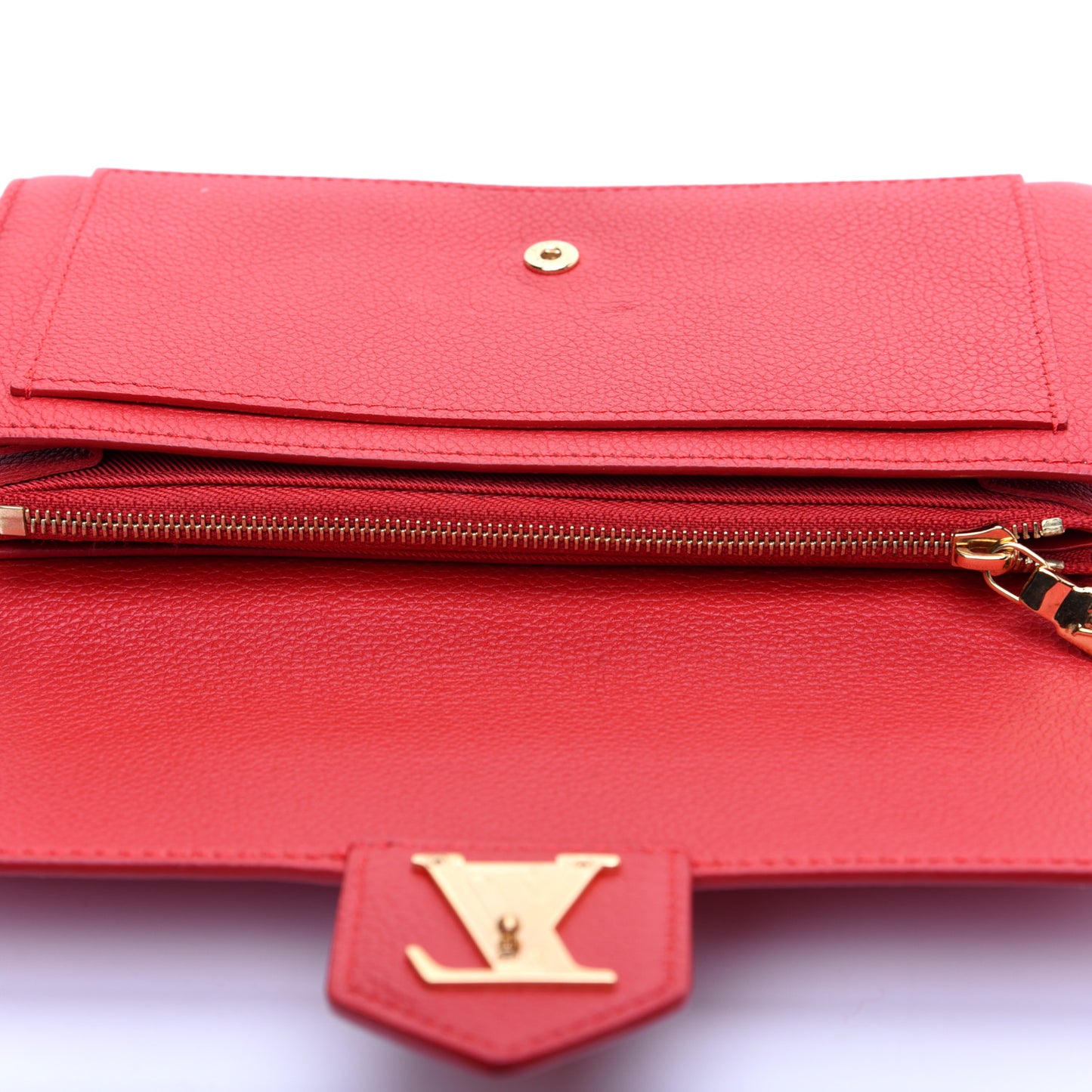 Calfskin Lockme Wallet Dahlia