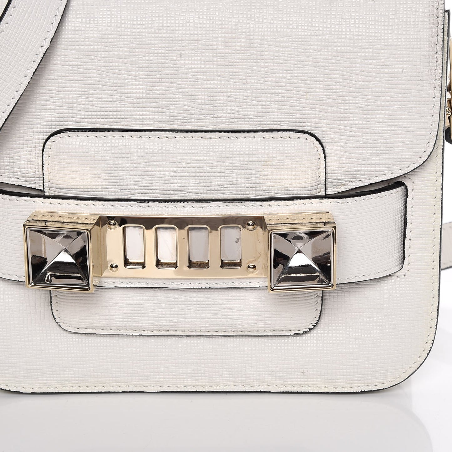 Linosa Calfskin Tiny PS11 Classic Shoulder Bag White