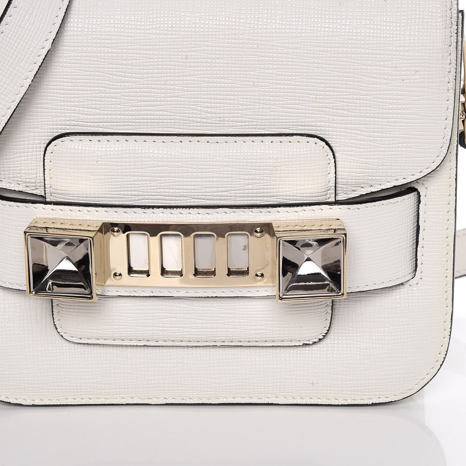 Proenza Schouler Linosa Calfskin Tiny PS11 Classic Shoulder Bag White 10 of 12