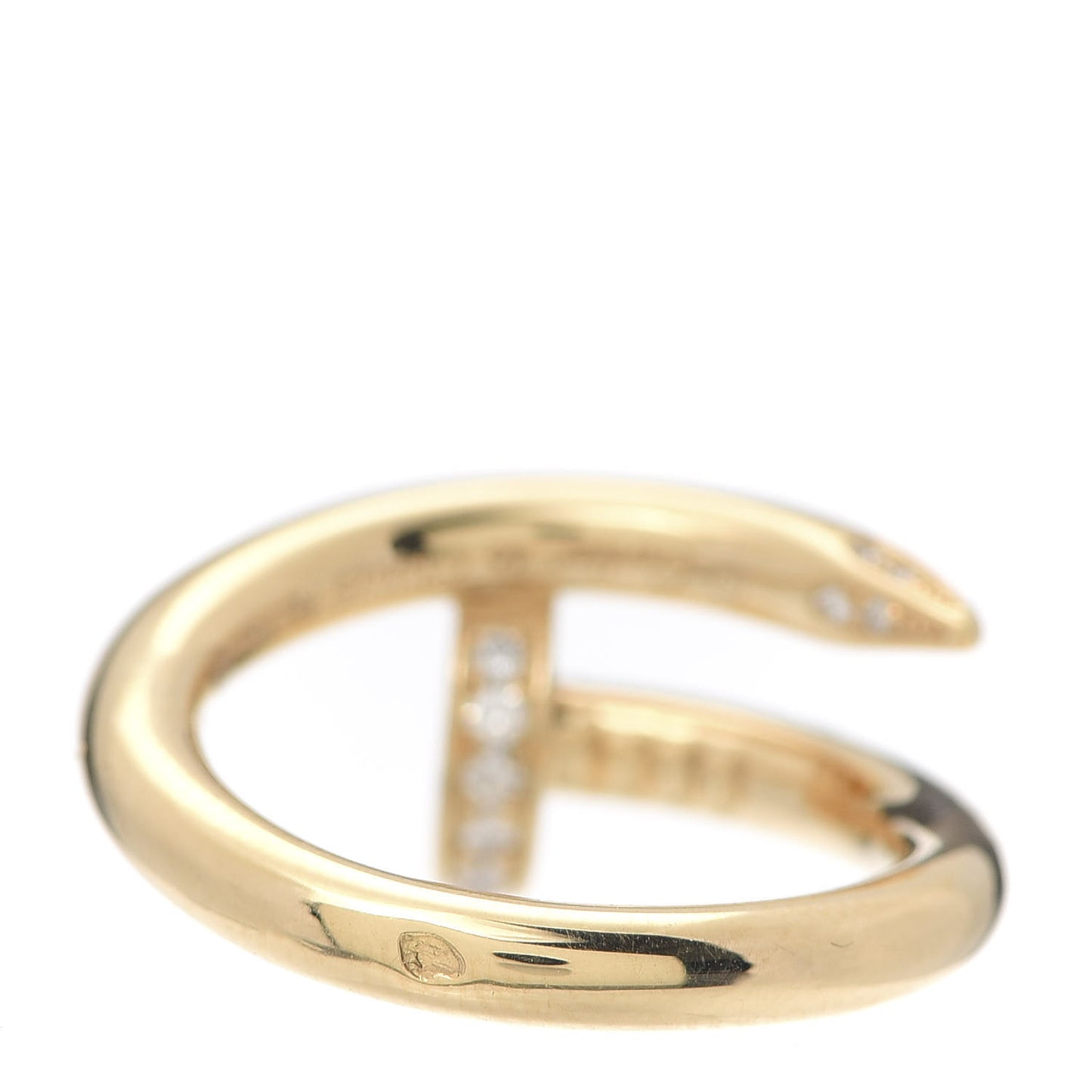 18K Yellow Gold Diamond Juste Un Clou Ring 46 3.75