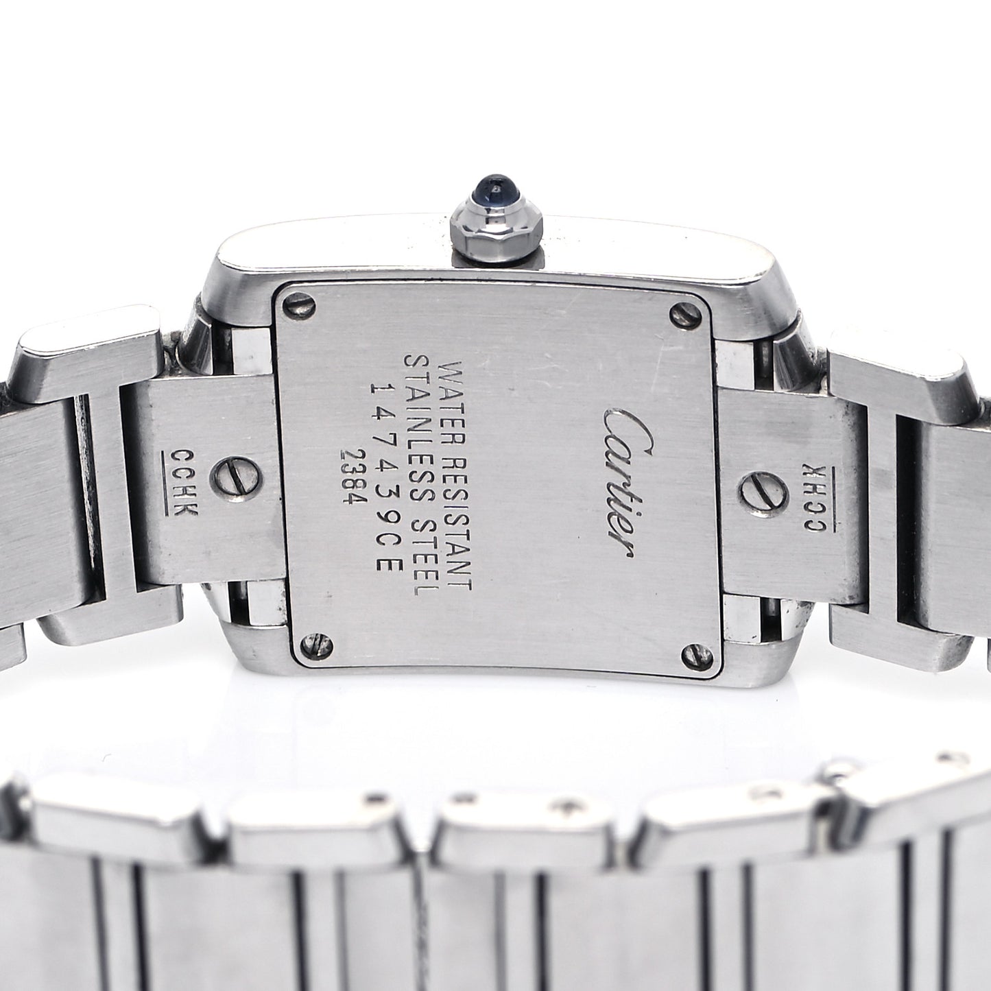 Stainless Steel 20mm Tank Francaise Quartz Watch
