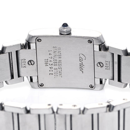 Cartier Stainless Steel 20mm Tank Francaise Quartz Watch 4 of 6