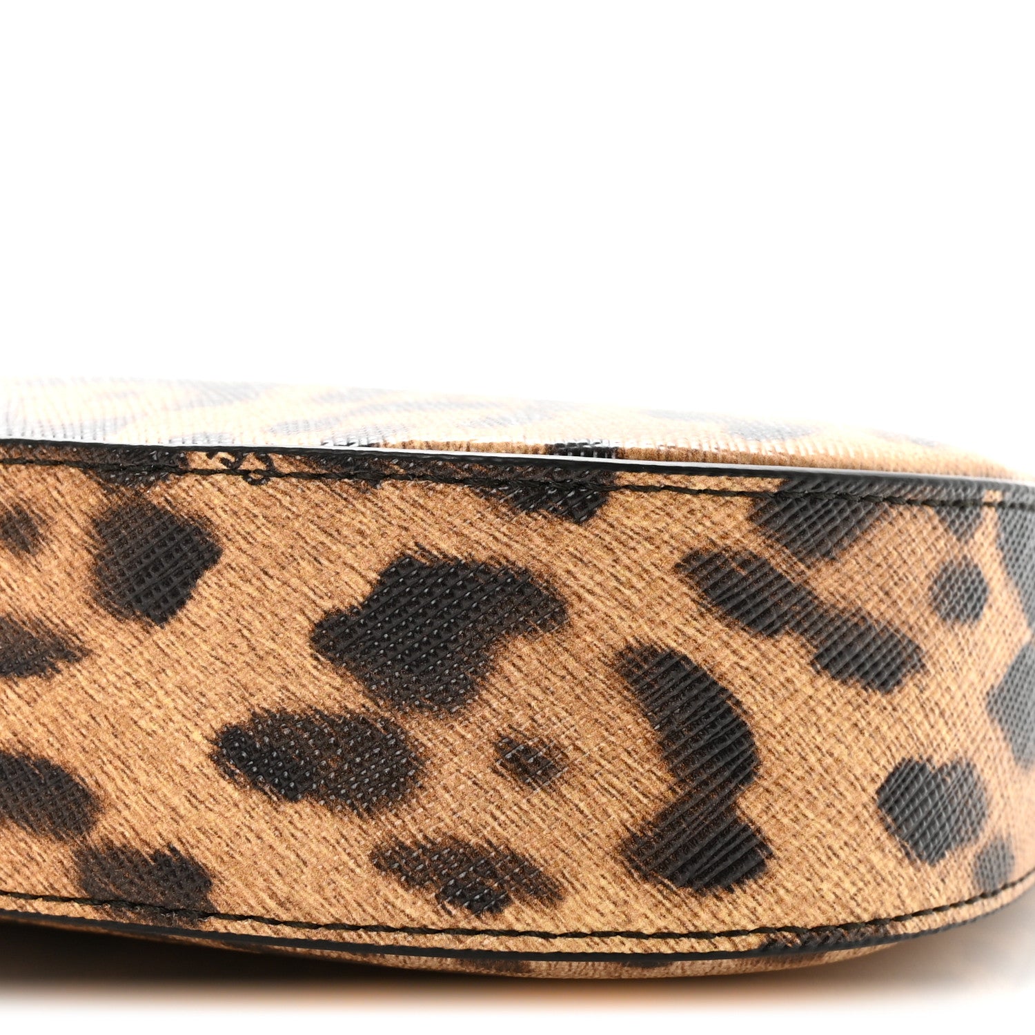 Celine Canvas Calfskin Medium Tilly Triomphe Shoulder Bag Leopard