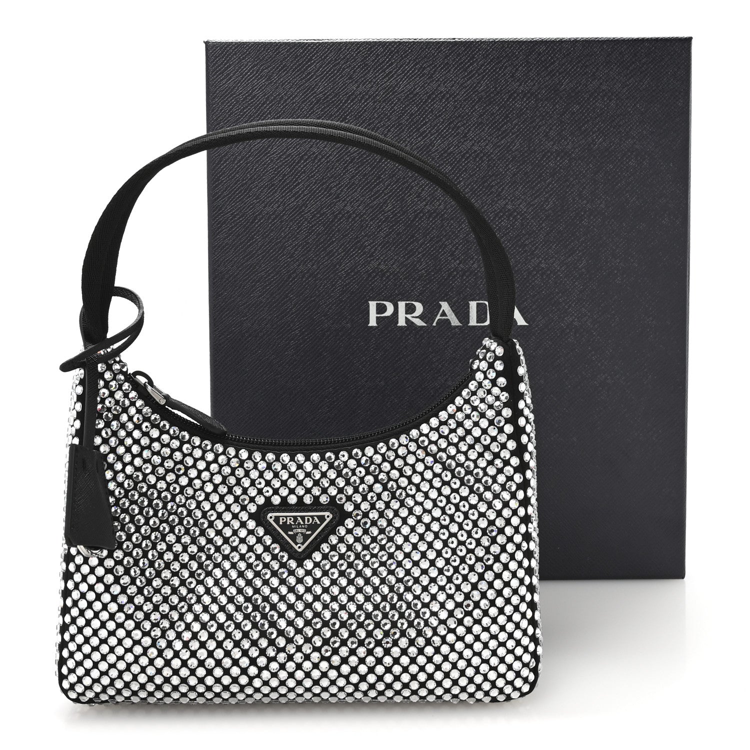 Prada Satin Crystal Mini Re-Edition 2000 Bag Cristal 11 of 11
