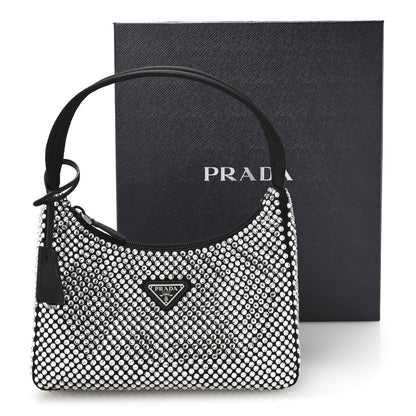 Prada Satin Crystal Mini Re-Edition 2000 Bag Cristal 11 of 11
