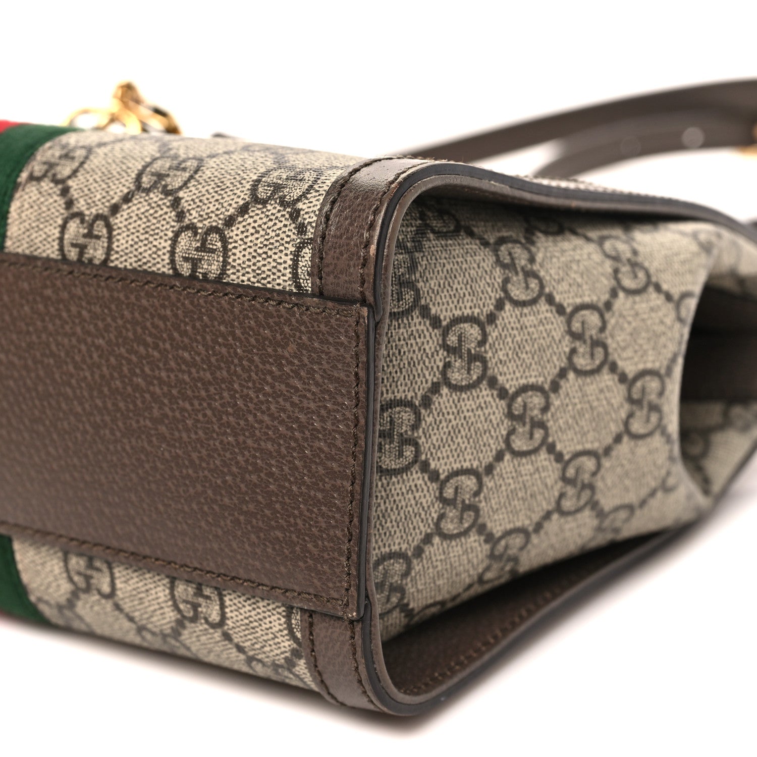Gucci GG Supreme Monogram Small Ophidia Tote Bag Brown 10 of 13