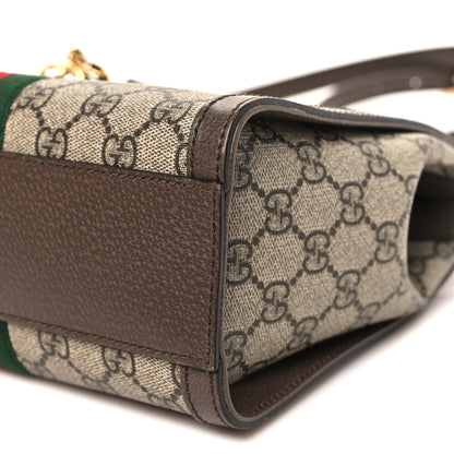 Gucci GG Supreme Monogram Small Ophidia Tote Bag Brown 10 of 13