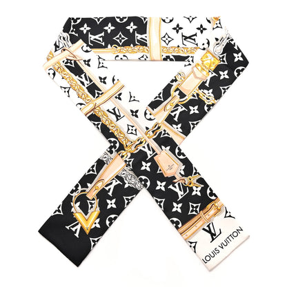 Louis Vuitton Silk Monogram Confidential Bandeau Black 1 of 4