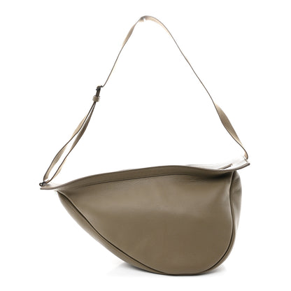 The Row Grained Calfskin Large Slouchy Banana Bag Elephant 1 of 10