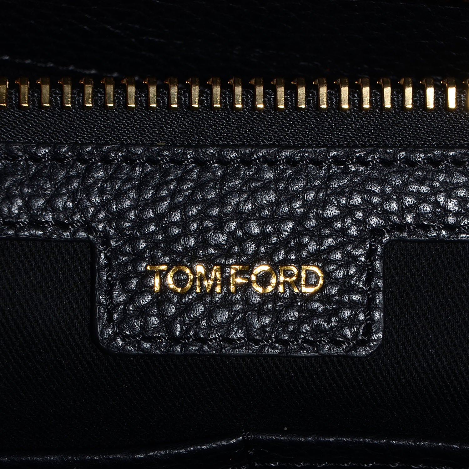 Tom Ford Calfskin Buckley Flat Trapeze Briefcase Black 6 of 14