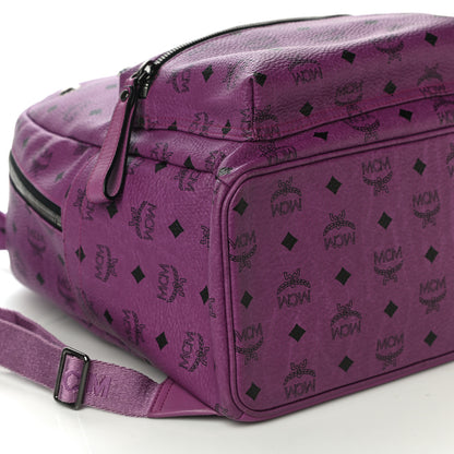 MCM Visetos Medium Sprinkle Stud Stark Backpack Purple 9 of 13