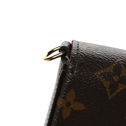 Louis Vuitton Monogram Pochette Felicie Chain Wallet Fuchsia 11 of 11
