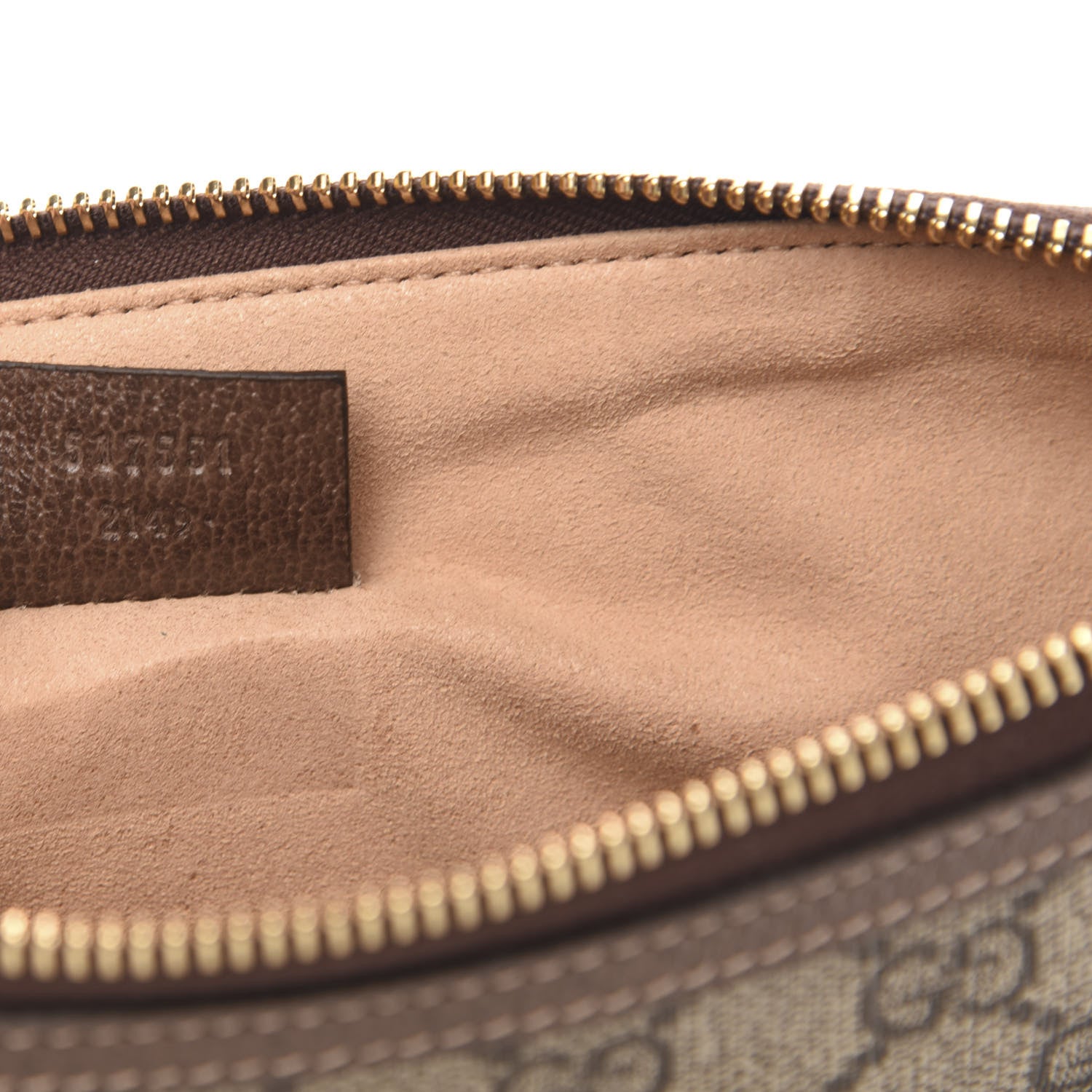 Gucci GG Supreme Monogram Large Ophidia Pouch Clutch Brown 7 of 8