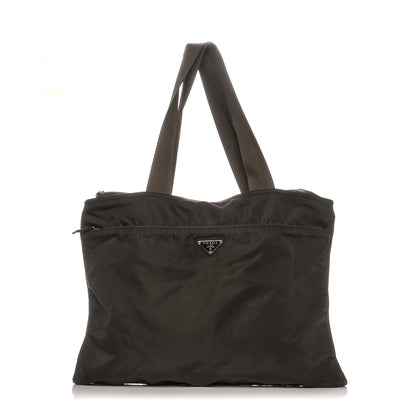 Prada Tessuto Nylon Tote Brown 1 of 11